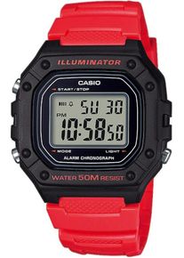 Casio, Herren Chronograph 'W-218H-4BVEF', Rot / Schwarz