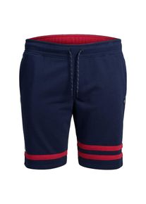 Jack & Jones JACK & JONES, Herren Shorts, Navy / Feuerrot / Weiß