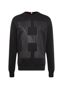 Tommy Hilfiger, Herren Sweatshirt 'LARGE H PRINT SWEATSHIRT', Schwarz