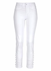 AJC, Damen R&ouml;hrenjeans, Wei&szlig;