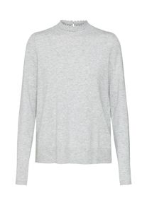 Kookai, Damen Pullover 'PULL ENCOLURE CROCHE', Graumeliert