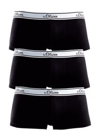 s.Oliver RED LABEL, Herren Hipster (3 Stck.), Schwarz