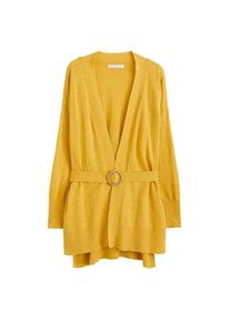 Violeta by Mango, Damen Strickjacke 'Girasol', Senf