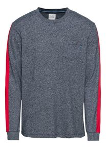 EDC by Esprit, Herren Shirt 'SG-019CC2K002', Graumeliert / Rot