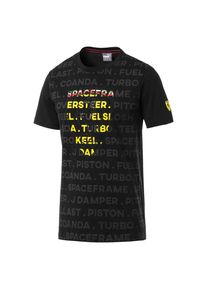 Puma, Herren T-Shirt 'Ferrari Big Shield', Gelb / Grau / Schwarz