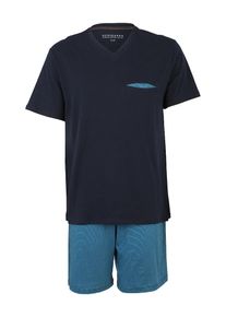 Schiesser, Herren Pyjama, Dunkelblau