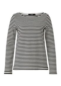 Hallhuber, Damen Shirt, Schwarz / Weiß