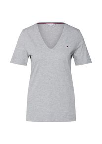 Tommy Hilfiger, Damen Shirt, Graumeliert / Rot / Schwarz / Wei&szlig;
