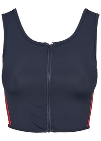 Urban Classics, Damen Tanktop, Navy / Feuerrot / Weiß