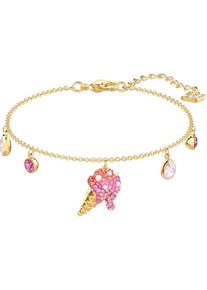 Swarovski, Damen Armband 'No Regrets 5457498', Goldgelb / Rosé / Rot