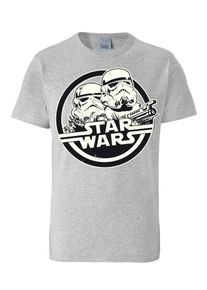logoshirt, Herren T-Shirt "Stormtrooper", Grau / Schwarz / Wei&szlig;