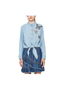 EDC by Esprit, Damen Bluse, Hellblau
