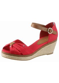Tommy Hilfiger, Damen Keilsandale 'Elba', Rot