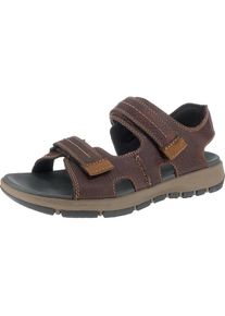 Clarks, Herren Sandalen, Dunkelbraun / Schwarz