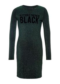 name it, Mädchen Kleid, Dunkelgrün / Schwarz