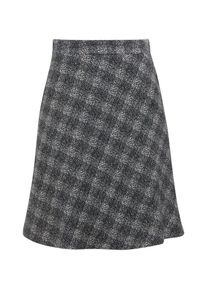 Tom Tailor, Damen Rock, Hellgrau / Schwarz