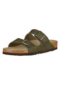 Birkenstock, Herren Pantoletten 'Arizona', Braun / Oliv