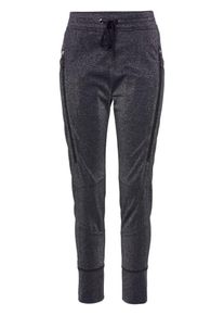 MAC, Damen Schlupfhose 'Future Pants', Graumeliert / Schwarz / Silber