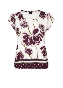 s.Oliver BLACK LABEL, Damen Blusenshirt, Oliv / Beere / Altrosa / Wei&szlig;