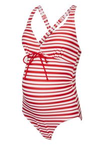 MAMALICIOUS, Damen Umstandsbadeanzug, Rot / Wei&szlig;
