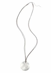J. JAYZ, Damen Kette mit Anhänger, Grau / Silber