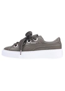Puma, Damen Sneaker 'Platform Kiss Lea', Taupe / Wei&szlig;