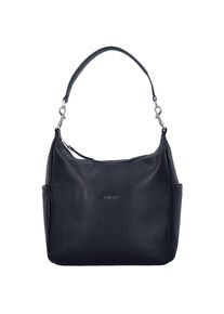 Bree, Damen Nola 10 Schultertasche Leder 28 cm, Schwarz