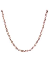Valero Pearls, Damen Kette mit Süßwasser-Zuchtperlen, Lila / Apricot