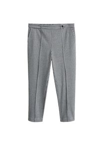 Violeta by Mango, Damen Hose 'Chivi', Schwarz / Wei&szlig;