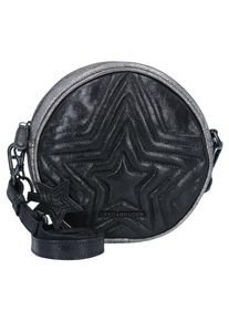 FREDsBRUDER, Damen Umhängetasche 'Round Rush', Schwarz / Silber