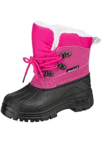 Playshoes, Mädchen Winterstiefel, Pink / Schwarz