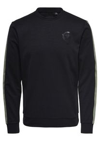 Only & Sons Only & Sons, Herren Pullover, Schilf / Schwarz / Wei&szlig;