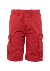Pepe Jeans, Herren Shorts 'JOURNEY RIBSTOP SHORT', Rot