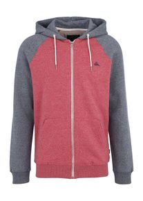 Quiksilver, Herren Sweatjacke 'EVERYDAY', Grau / Rot