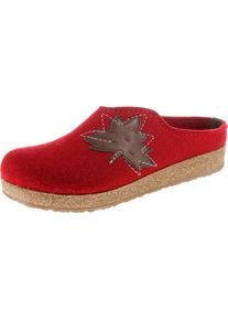 Haflinger, Damen Pantoffeln 'Grizzly Mood', Rot
