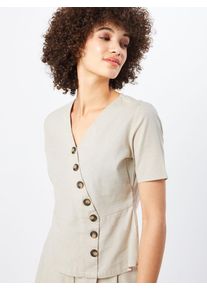 Noisy may, Damen Bluse 'NMLINE S/S FDX', Beige
