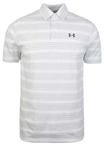 Under Armour, Herren Golfpolo 'Playoff', Grau / Weiß