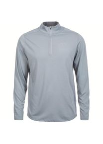 Under Armour, Herren Laufshirt 'HeatGear Streaker 1/4 Zip', Grau
