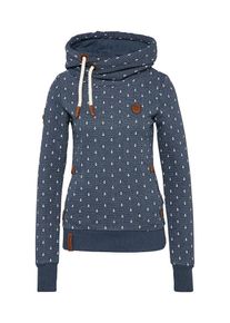 Naketano, Damen Pullover 'Darth Ankerdizzel', Taubenblau / Braun / Weiß