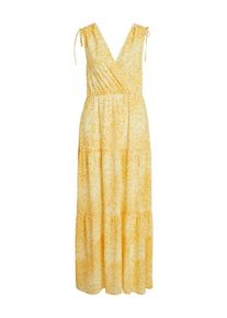 Vila, Damen Kleid, Senf / Weiß