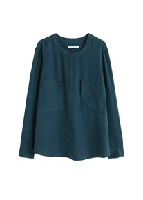 Violeta by Mango, Damen Bluse 'Vin', Petrol