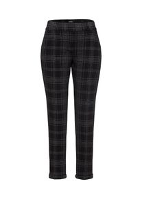 Opus, Damen Hose 'Madeni check', Schwarz