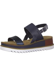 Tamaris, Damen Sandale 'Plateausandale', Navy