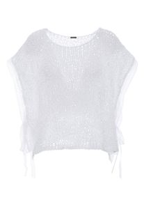 Apart, Damen Poncho- Pullover, Wei&szlig;