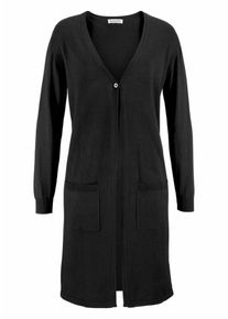 Boysen's BOYSEN'S, Damen Strickmantel, Schwarz