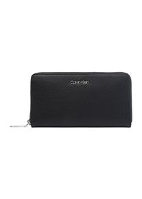 Calvin Klein, Damen Geldbörse 'SM RACE LARGE ZIPAROUND', Schwarz
