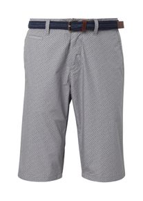 Tom Tailor, Herren Bermuda, Kobaltblau / Grau