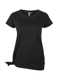 Q/S Designed By, Damen Shirt, Schwarzmeliert