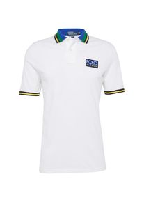 Polo Ralph Lauren, Herren Poloshirt 'BASIC MESH-SSL-KNT', Blau / Gr&uuml;n / Wei&szlig;
