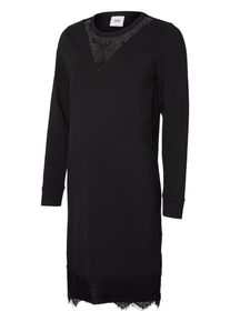 MAMALICIOUS, Damen Jersey Spitzen Umstandskleid, Schwarz